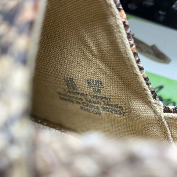 SAM EDELMAN Khloe Reptile Print Leather Espadrille Slip-On Loafer Skimmer Shoe - Picture 13 of 13